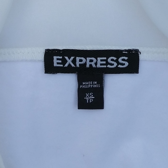 Express Sheer and Plated Sleeve Top Sz XS - Picture 5 of 6